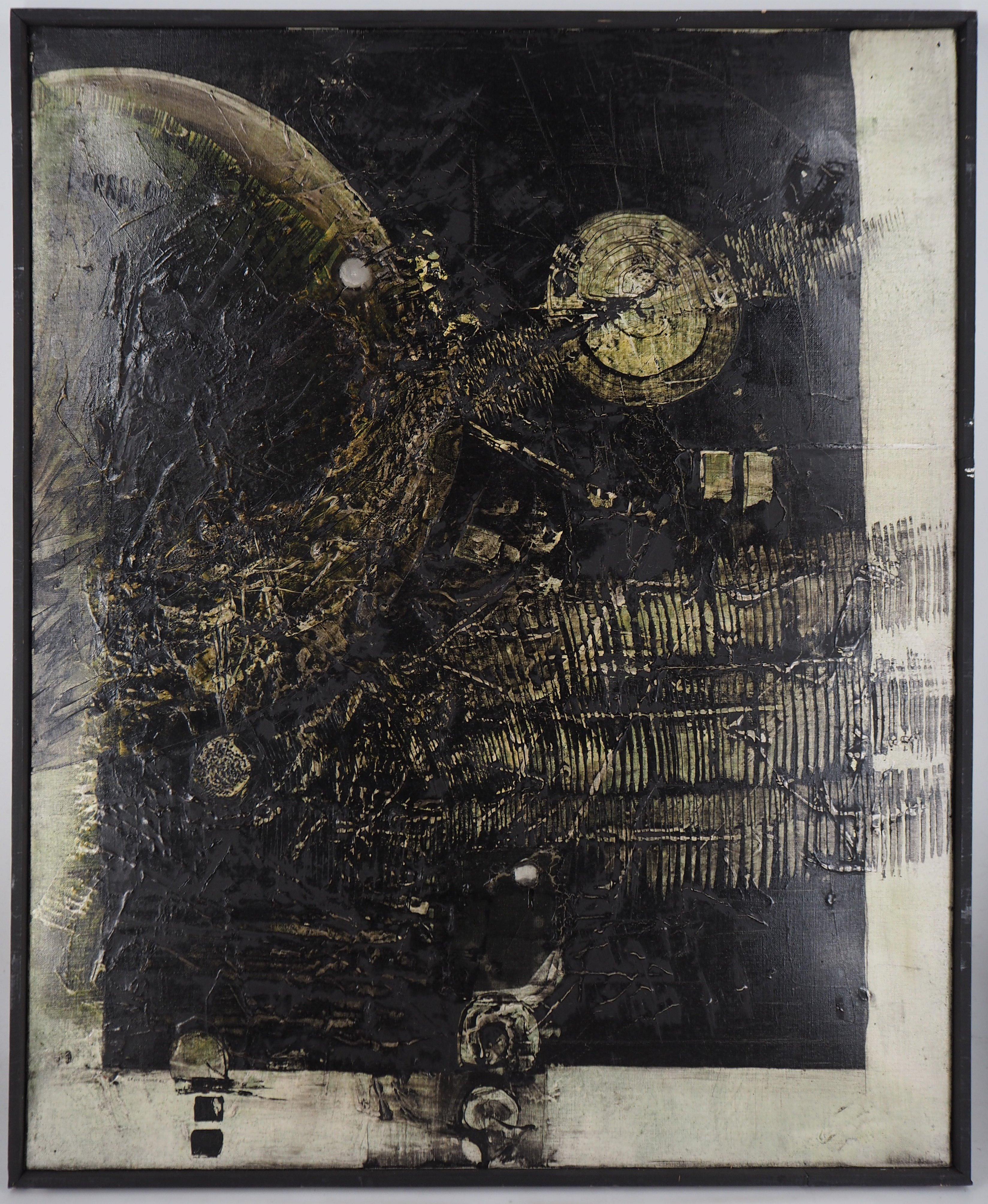 Jean-Pierre VIELFAURE Abstract Painting - The Secret Nothingness - Original oil on canvas, Handsigned