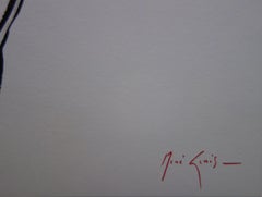Three Tigers - Original hansigned ink drawing