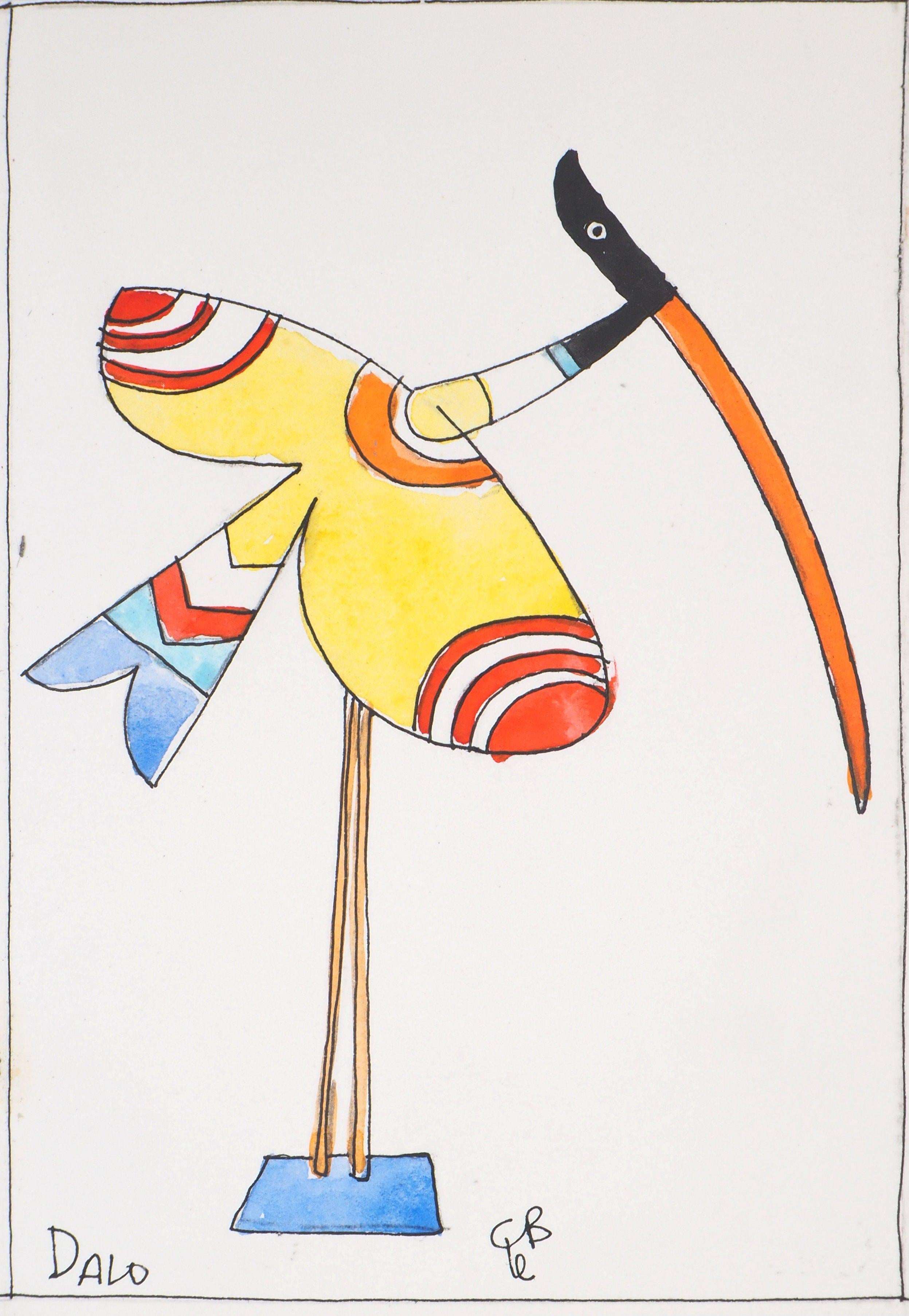 Charles le Bars
Colorful birds

Original watercolor
Handsigned
On heavy paper 15 x 52 cm (c. 6 x 21 inch)

Excellent condition