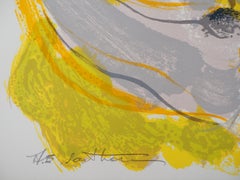 Nudo in montagna - litografia originale firmata