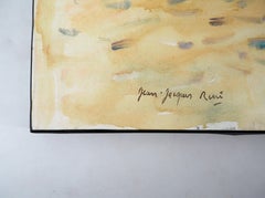 Sommer in der Normandie: Der Strand von Blonville – Öl auf Leinwand, Hansigniert