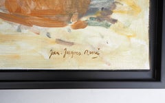 Normandy : The Colorful Tents on Houlgate Beach - Oil On Canvas, Hansigned