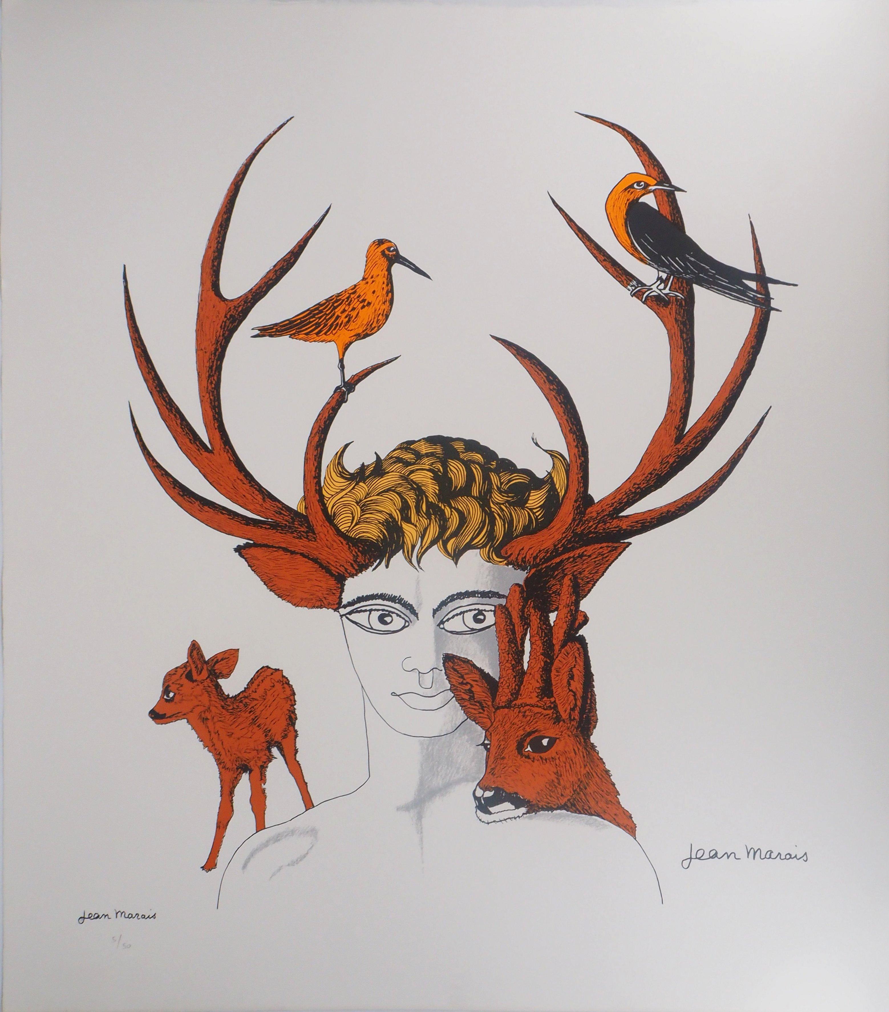 Jean Marais Animal Print - Nature Spirit - Lithograph, Ltd 50 copies