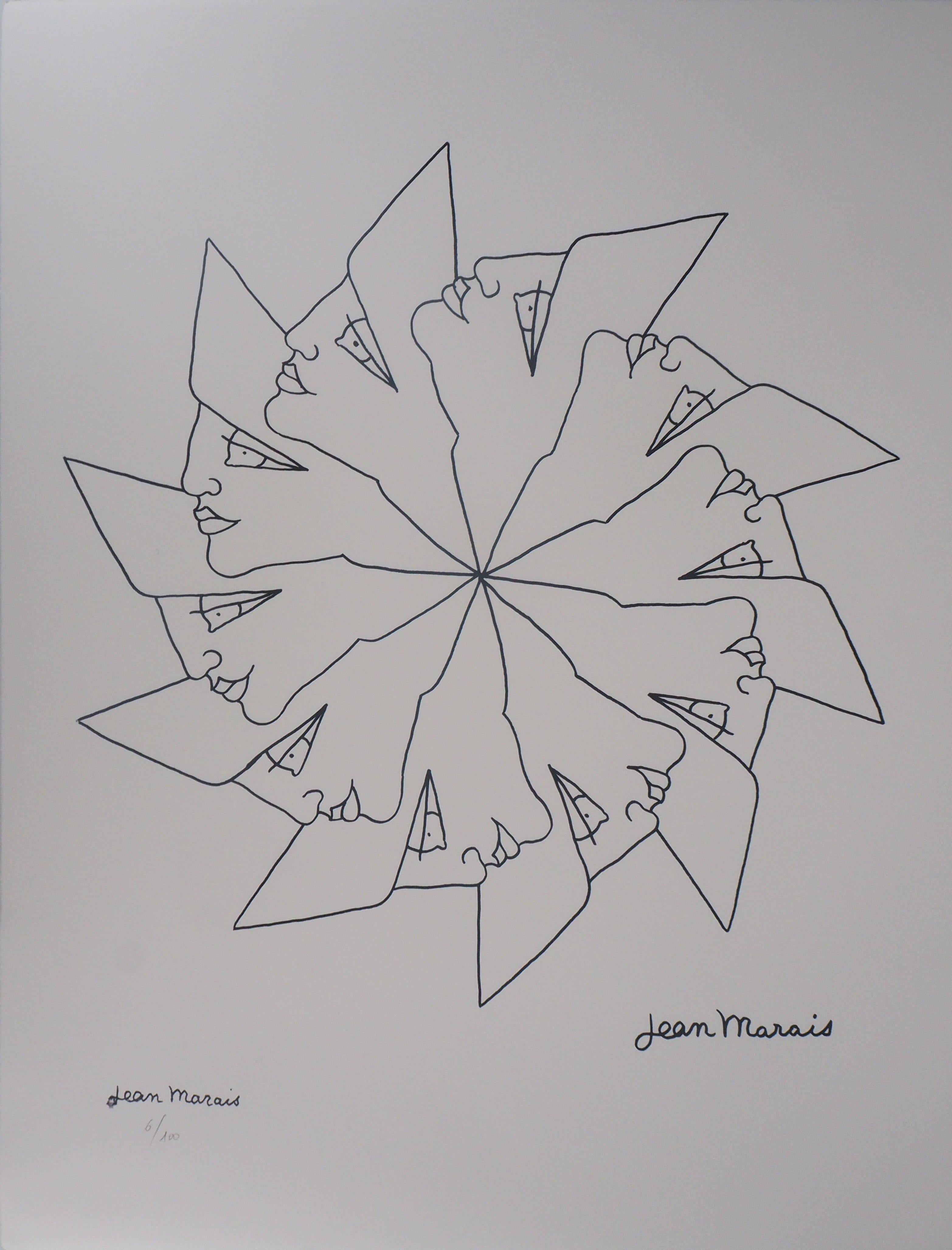 Jean Marais Animal Print - Wheel of Life : To the Future - Lithograph, Ltd 100 copies