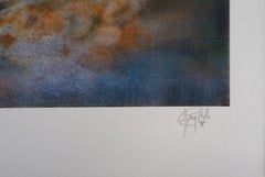 Nude Under the Moon - Original Lithograph, Handsigned