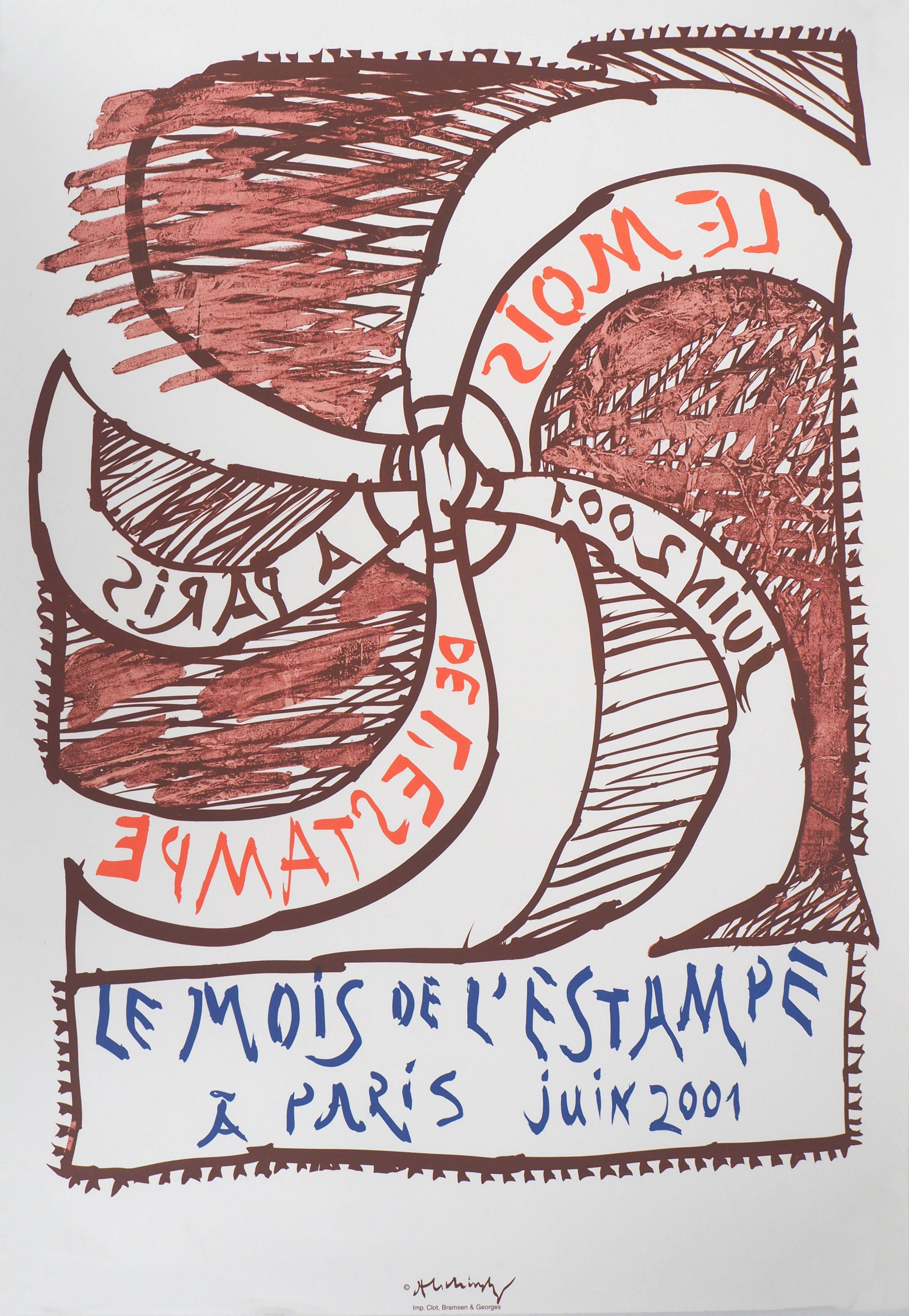 The Wheel (Mois de l'Estampe) - Vintage Lithograph Poster, 2001