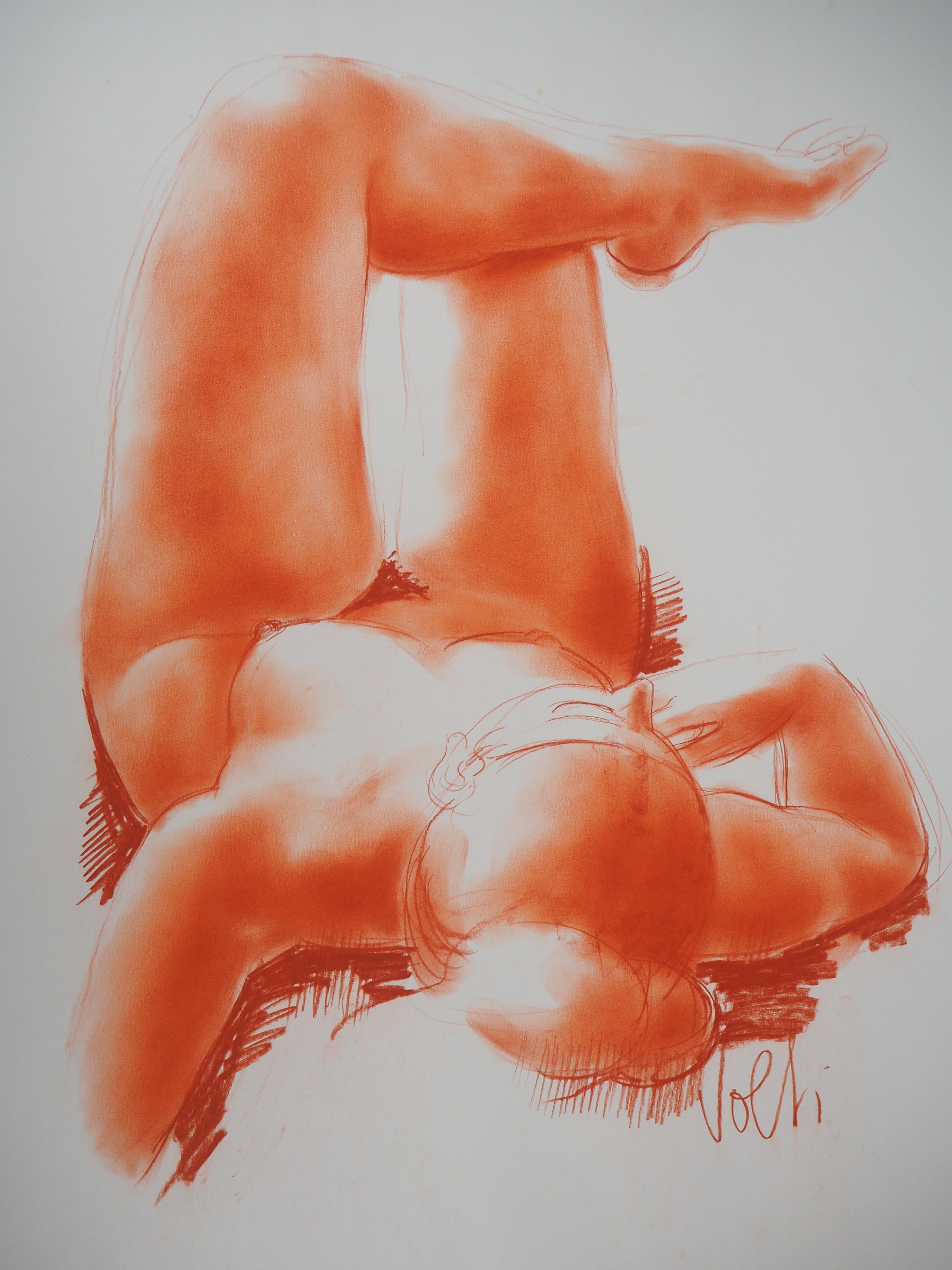 Antoniucci VOLTI
Reclining Nude

Original drawing in sanguine (charcoal)
Handsigned bottom left
On heavy paper 65 x 50 cm (26 x 20 inch)

Excellent condition