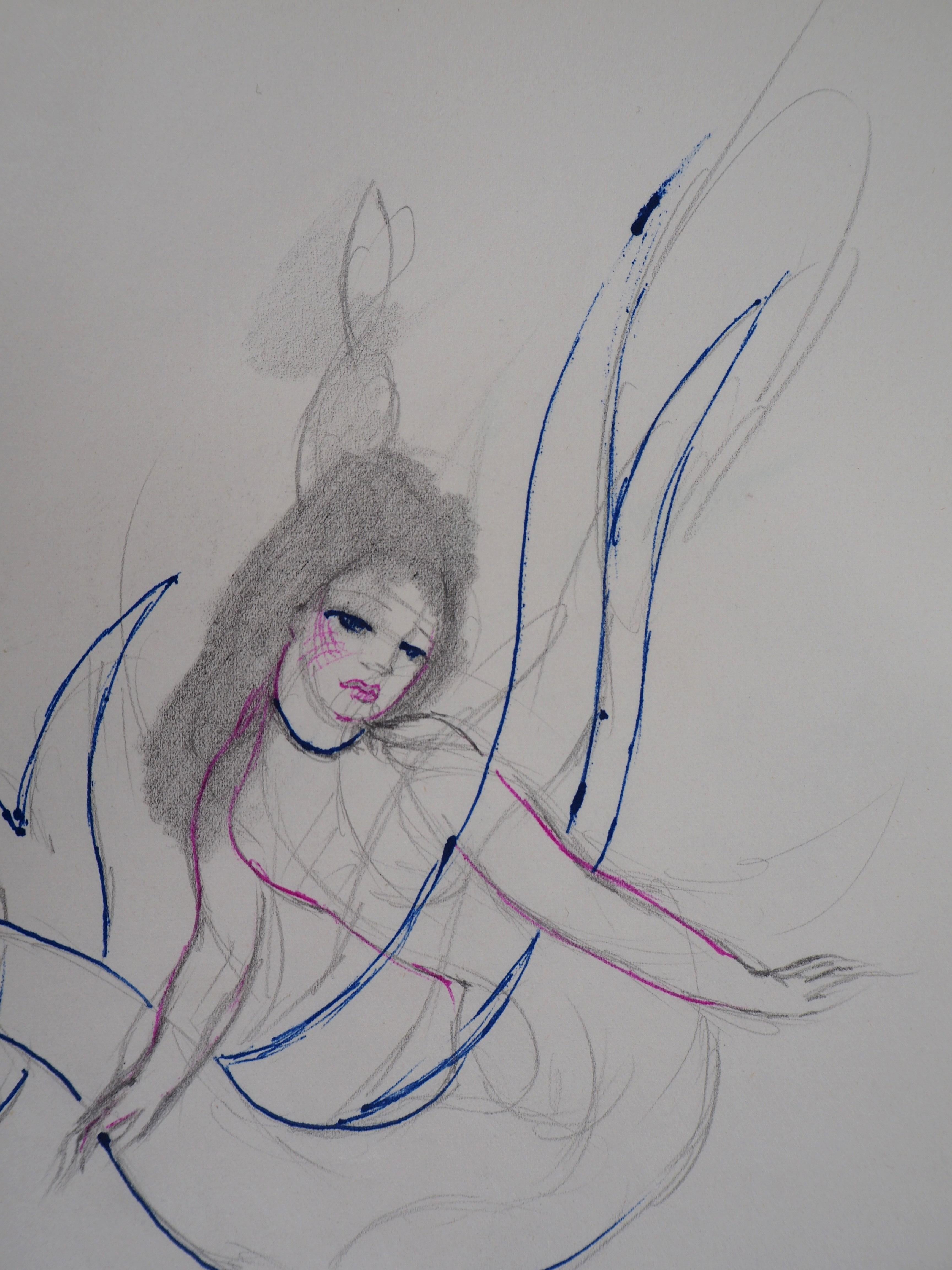 mermaid pencil art