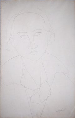 Portrait of Elena - Original pencil drawing - CERTIFICATES & FULL PROVENANCE