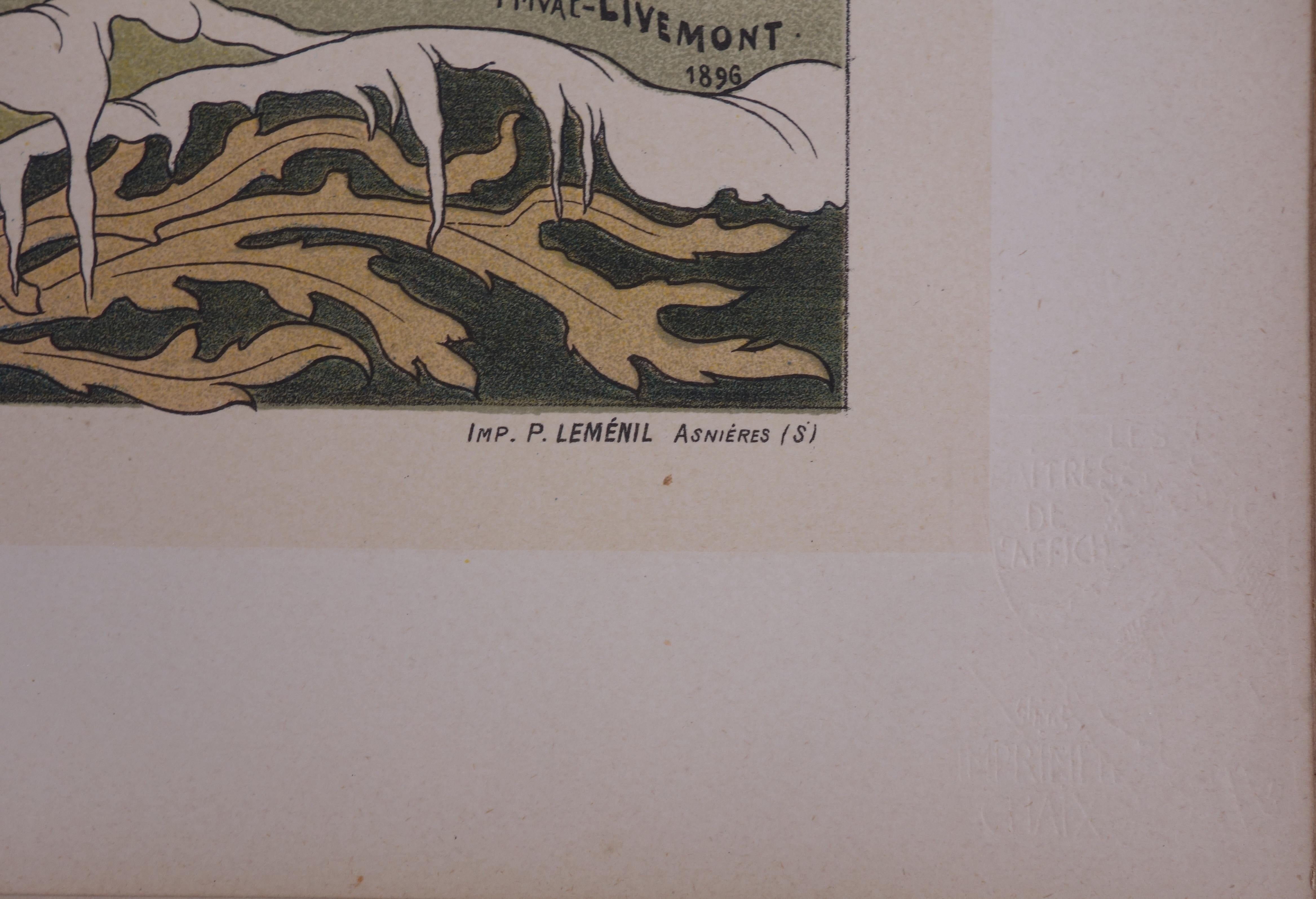 Normandy, Cabourg - Lithograph (Les Maîtres de l'Affiche), Imprimerie Chaix 1897 - Art Nouveau Print by Henri PRIVAT-LIVEMONT