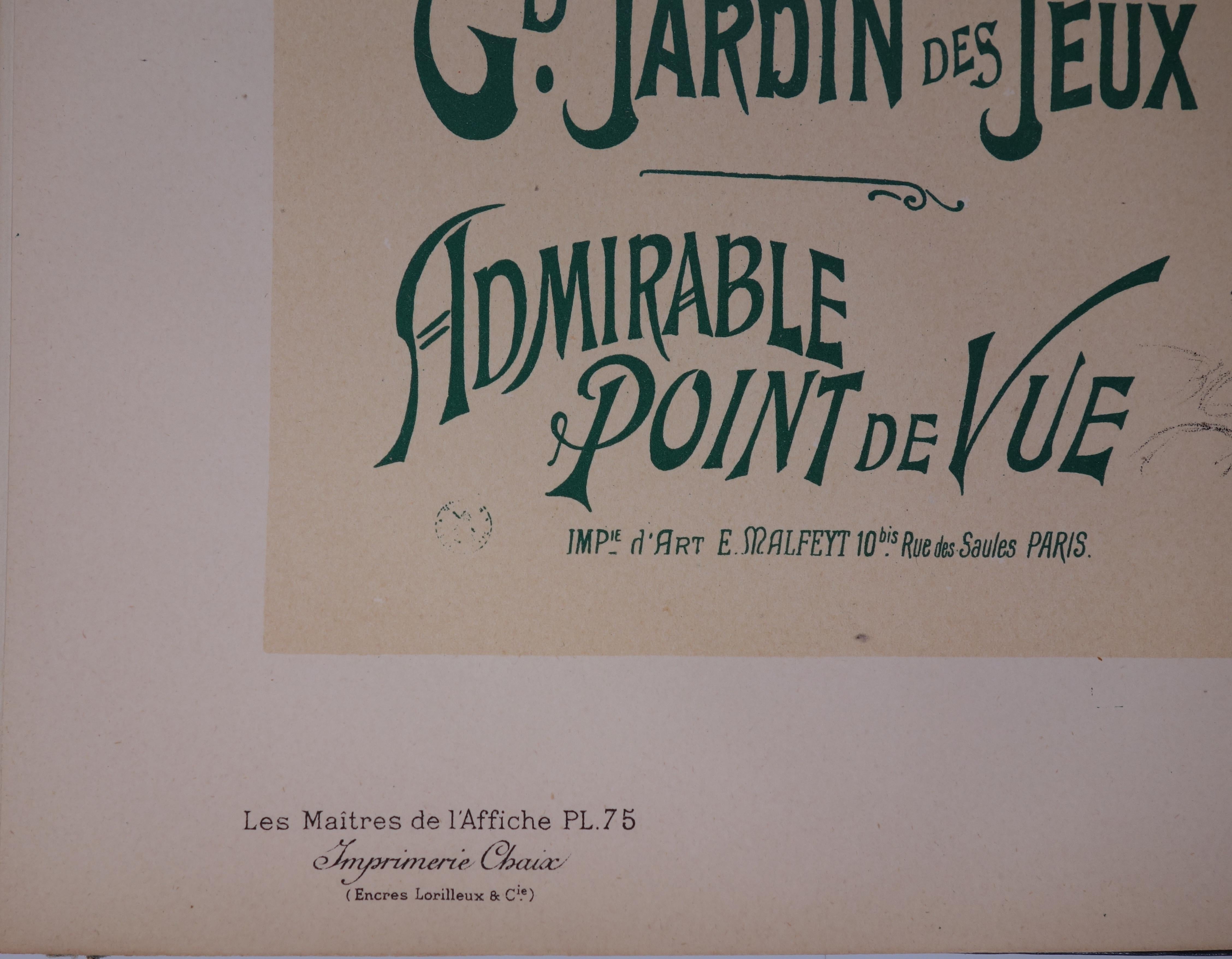 Montmartre : Moulin de la Galette - Litografia (Les Maîtres de l'Affiche), 1897 - Print Art Nouveau di Auguste Roedel