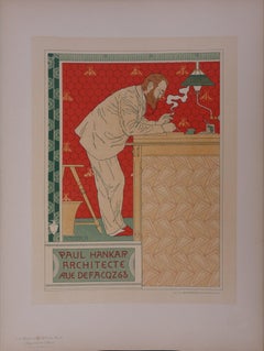 L'architetto (Paul Hankar) - Litografia (Les Maîtres de l'Affiche), 1895