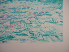 Normandia: una bella giornata d'inverno - Litografia originale