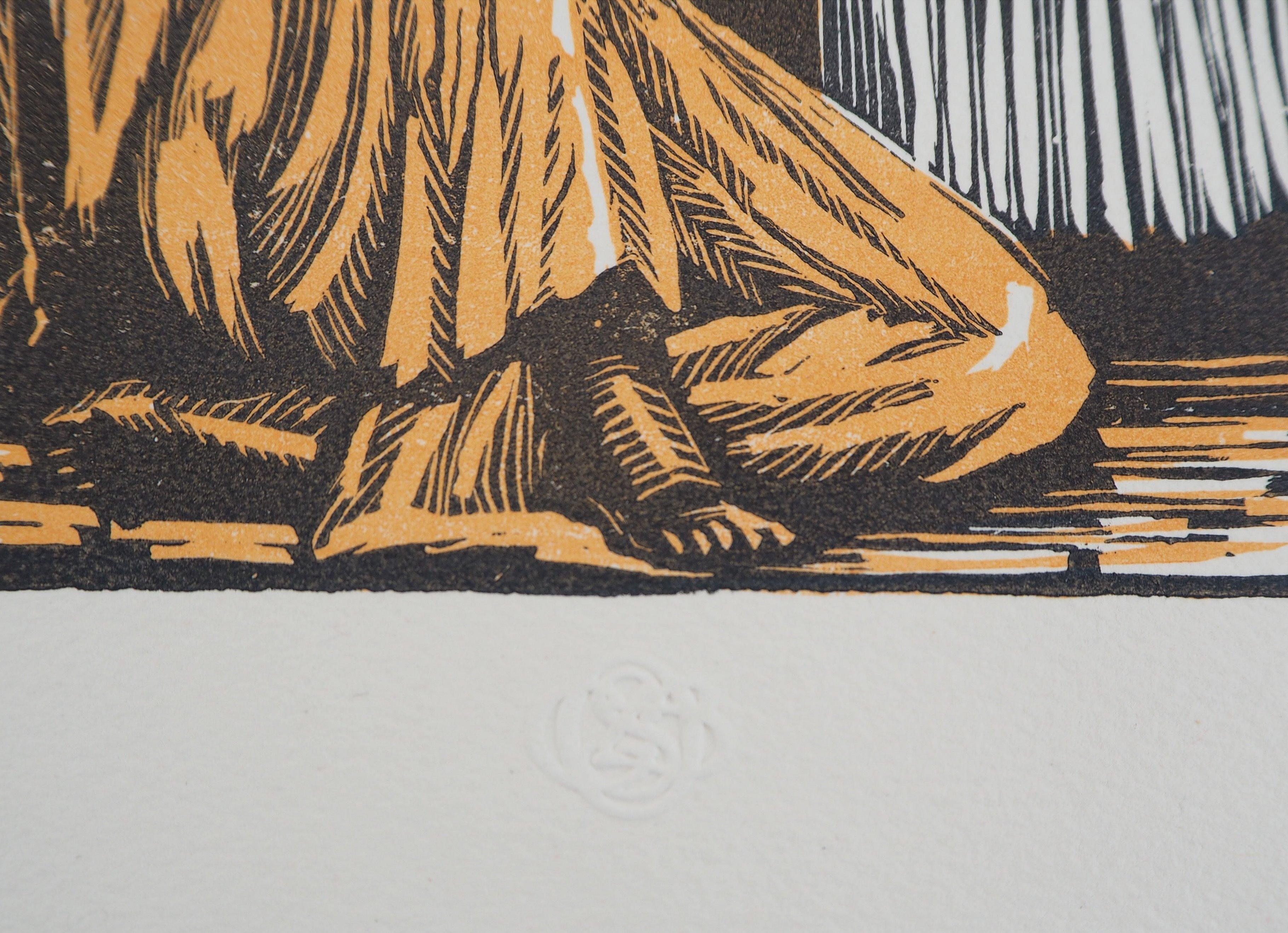 Opera Operntheater  : Ein Garten auf den Orontes - Original Wollschliff, handsigniert – Print von Raphaël DROUART