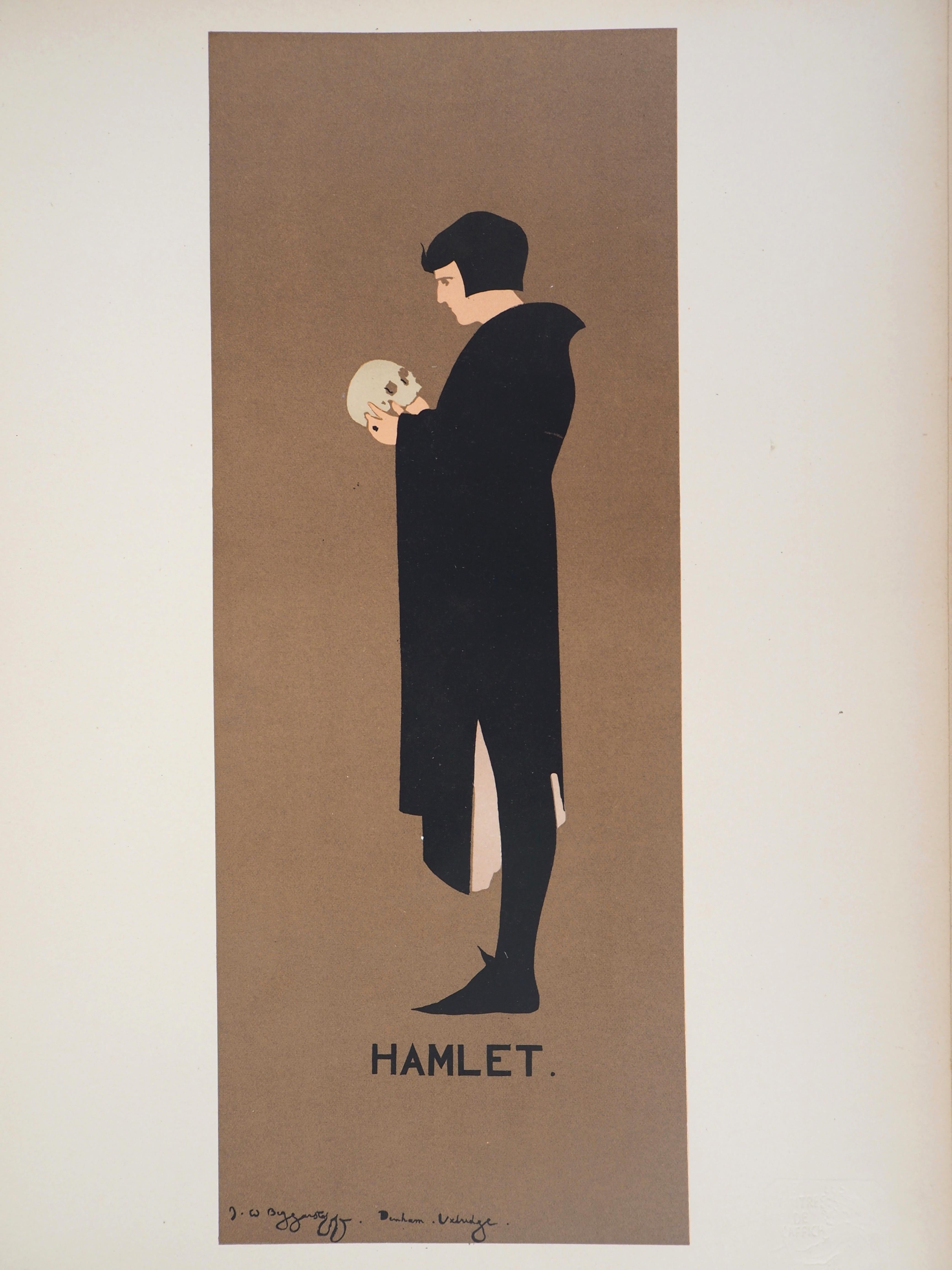J. & W. Beggarstaff Figurative Print - Shakespeare : Monologue of Hamlet - Lithograph (Les Maîtres de l'Affiche), 1897