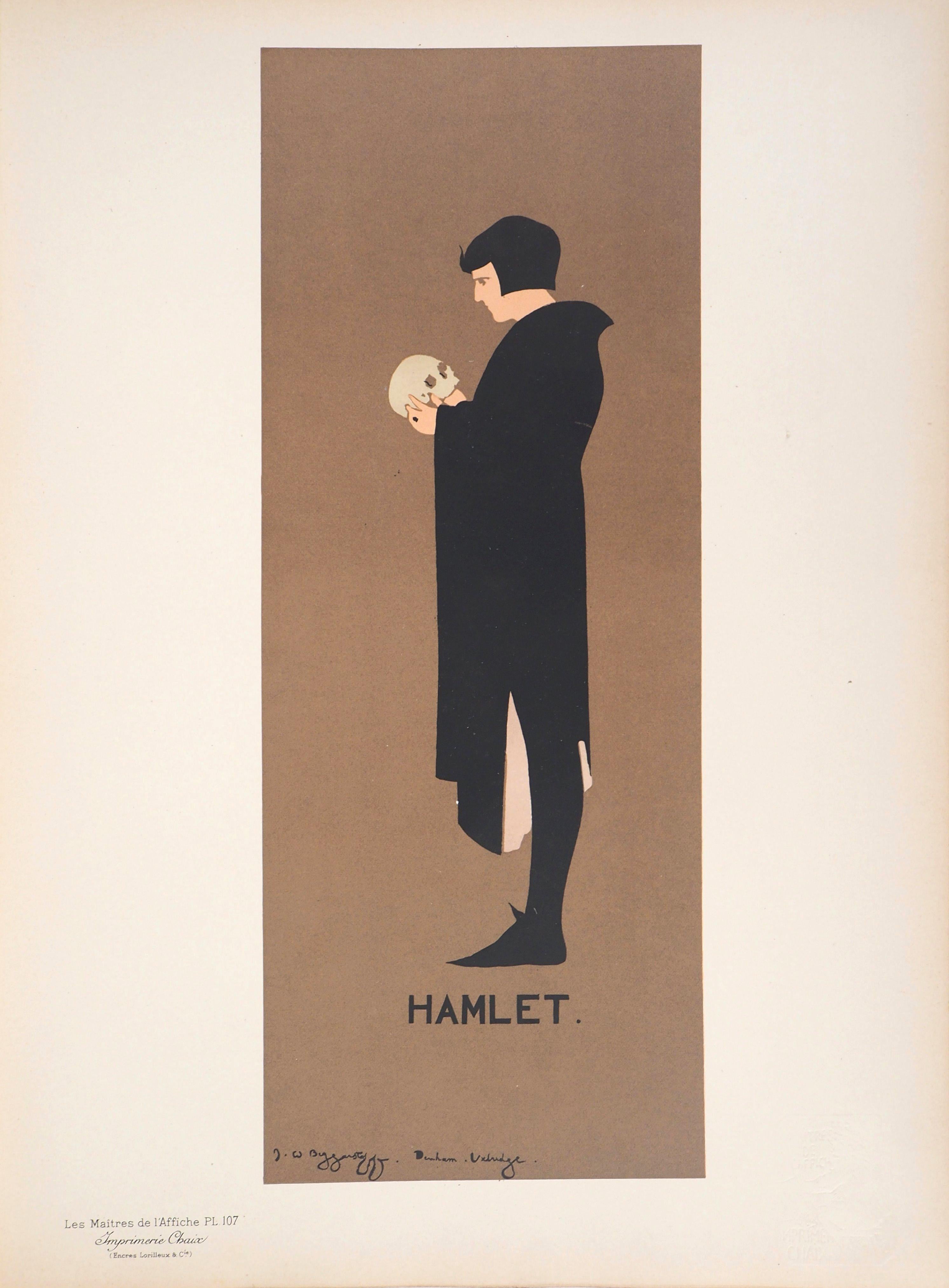 Shakespeare : Monologue of Hamlet - Lithograph (Les Maîtres de l'Affiche), 1897 - Print by J. & W. Beggarstaff