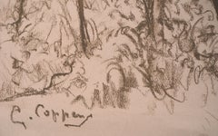 Morning in the Forest - Original Signed Charcoals Drawing