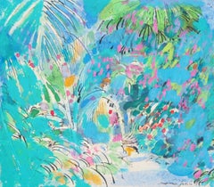 Retro Impressionist Tropical Scenery - Original Handsigned Painting