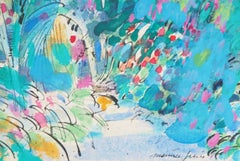 Impressionist Tropical Scenery - Original Handsigned Painting