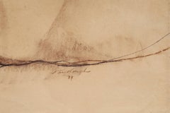 Signed Nude Pastel Drawing by Gerald Fairclough