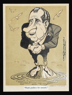 Gracias a Dios por las Cumbres (Richard Nixon), Dibujo en tinta de Hugh Smith Haynie
