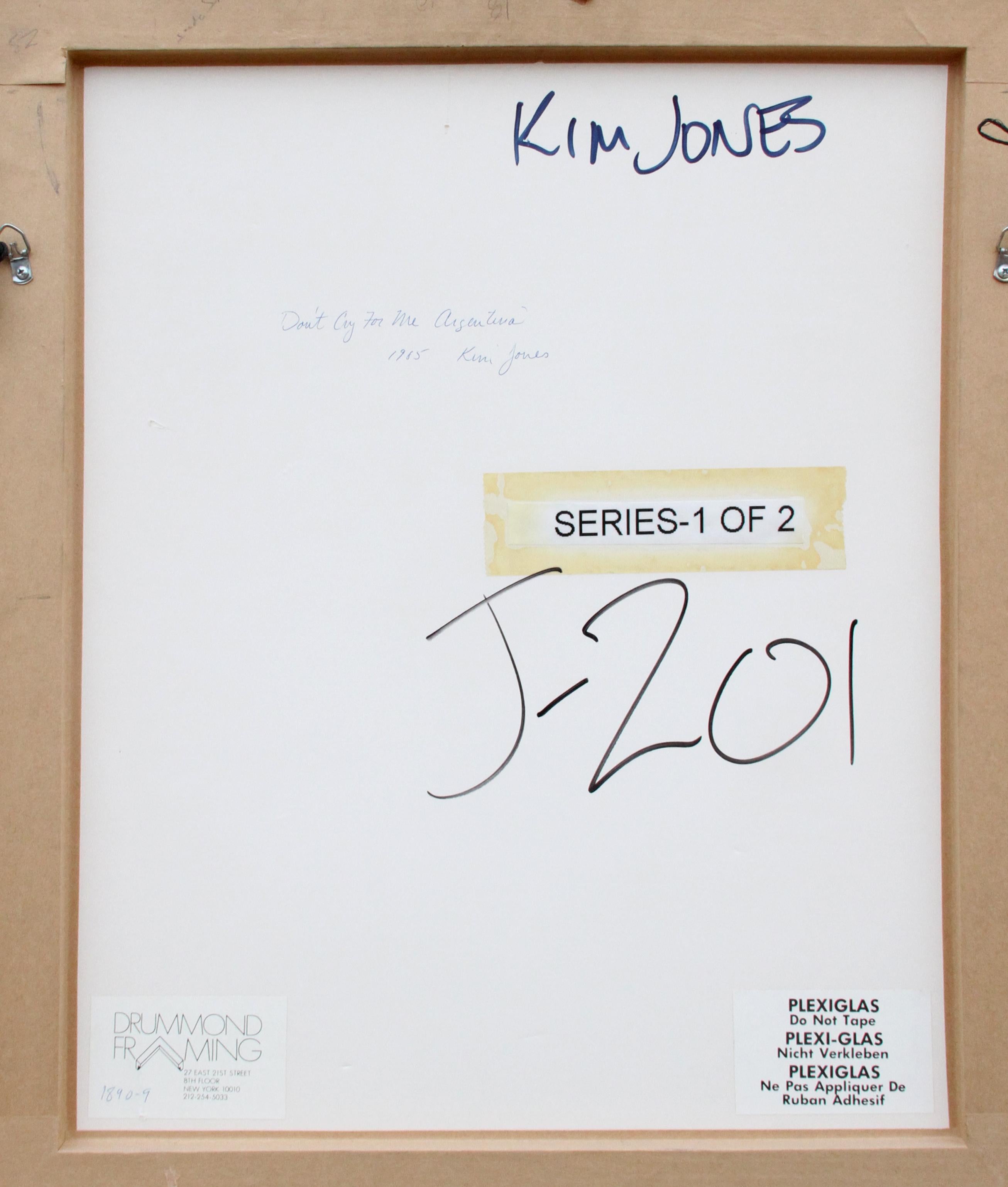Artista: Kim Jones, americano (1944 - )
Titolo: Non piangere per me Argentina
Anno: 1988
Medio: Inchiostro e guazzo, firmato e datato verso
Dimensioni: 20 x 15,5 pollici (50,8 x 39,37 cm)
Dimensioni della cornice: 26,5 x 22,5 pollici