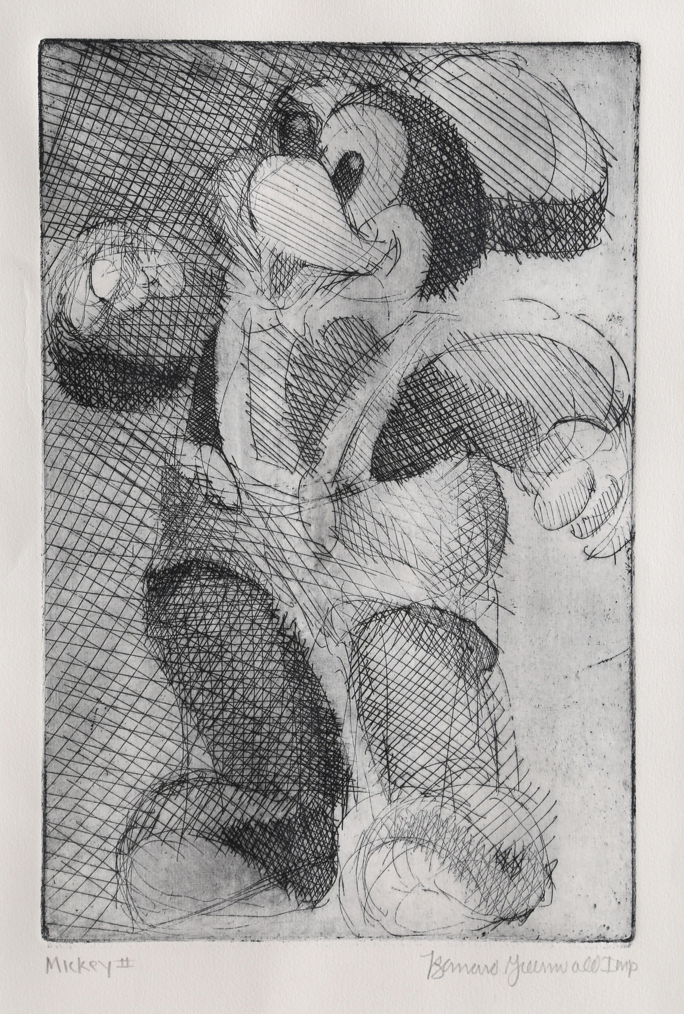 Mickey Mouse #1, Etching by Bernard Greenwald