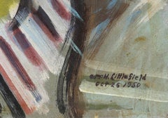 Without Beginning Without End, Two-Sided Cubist Painting by William Littlefield