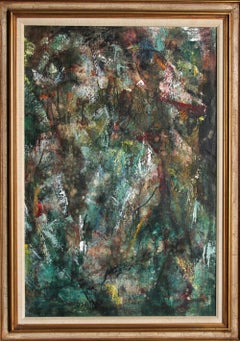 Two Abstract Figures, Oil Painting by John Uht