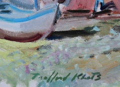 Boats on the Shore in Brittany, Oil Painting by Trafford Partridge Klots