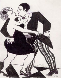 Tango, Ink Drawing by John Grillo