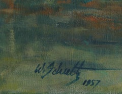 Outdoor Figure Study, Oil Painting by William J. Schultz