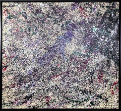 After Sam Francis: Senza Titolo III, Abstract Oil Painting by Michel Caro
