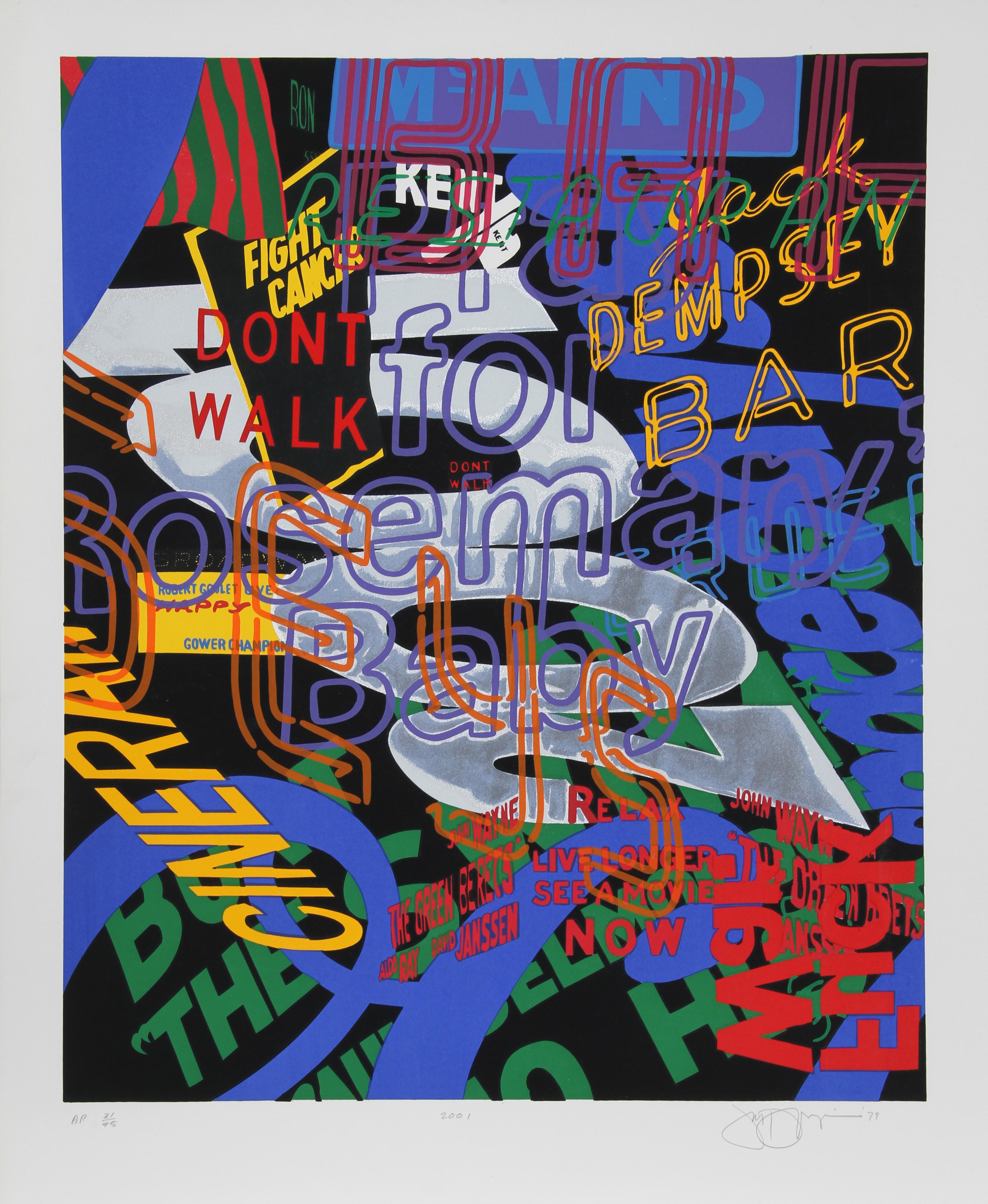 2001, Pop Art Serigraph by Jon D'Orazio