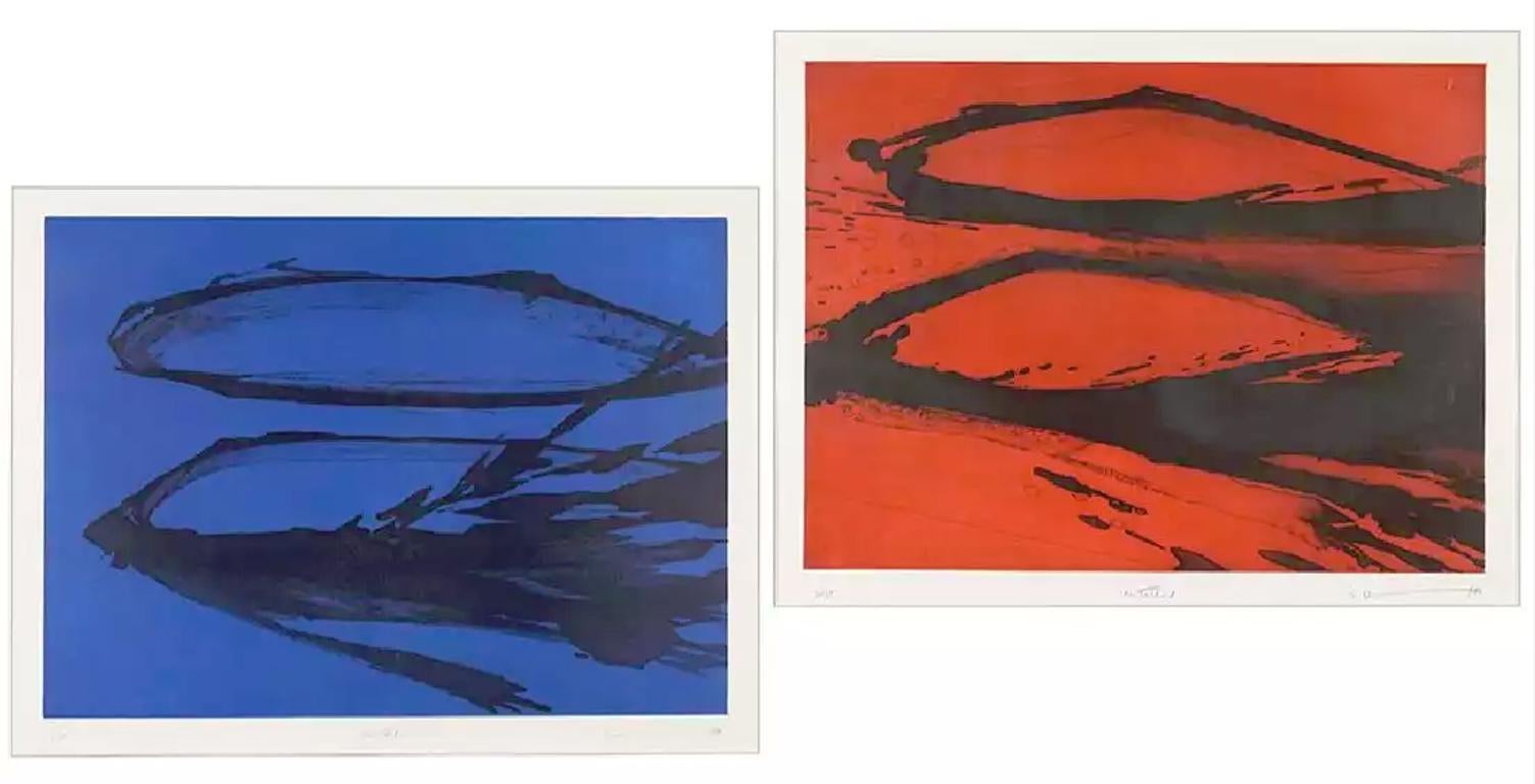 Artiste : Sydney Drum, Canadien (1962 -  )
Titre : Ensemble de deux eaux-fortes
Année : 1980
Médium : Eau-forte avec Aquatinte, signée et numérotée au crayon 
Edition : 18/25, 21/25
Taille de l'image : 17.75 x 23.75 pouces
Feuille : 22 x 30
