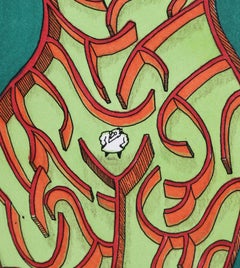 Maze, Watercolor Painting by Alfredo Garzon