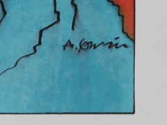 Time Check, Watercolor Painting by Alfredo Garzon