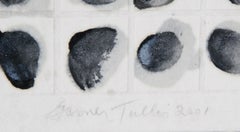 Black and White Abstract Encaustic Painting by Garner Tullis