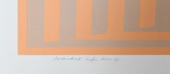 Extended Life Line I, Embossed Minimalist Geometric Etching by Elen Sevy