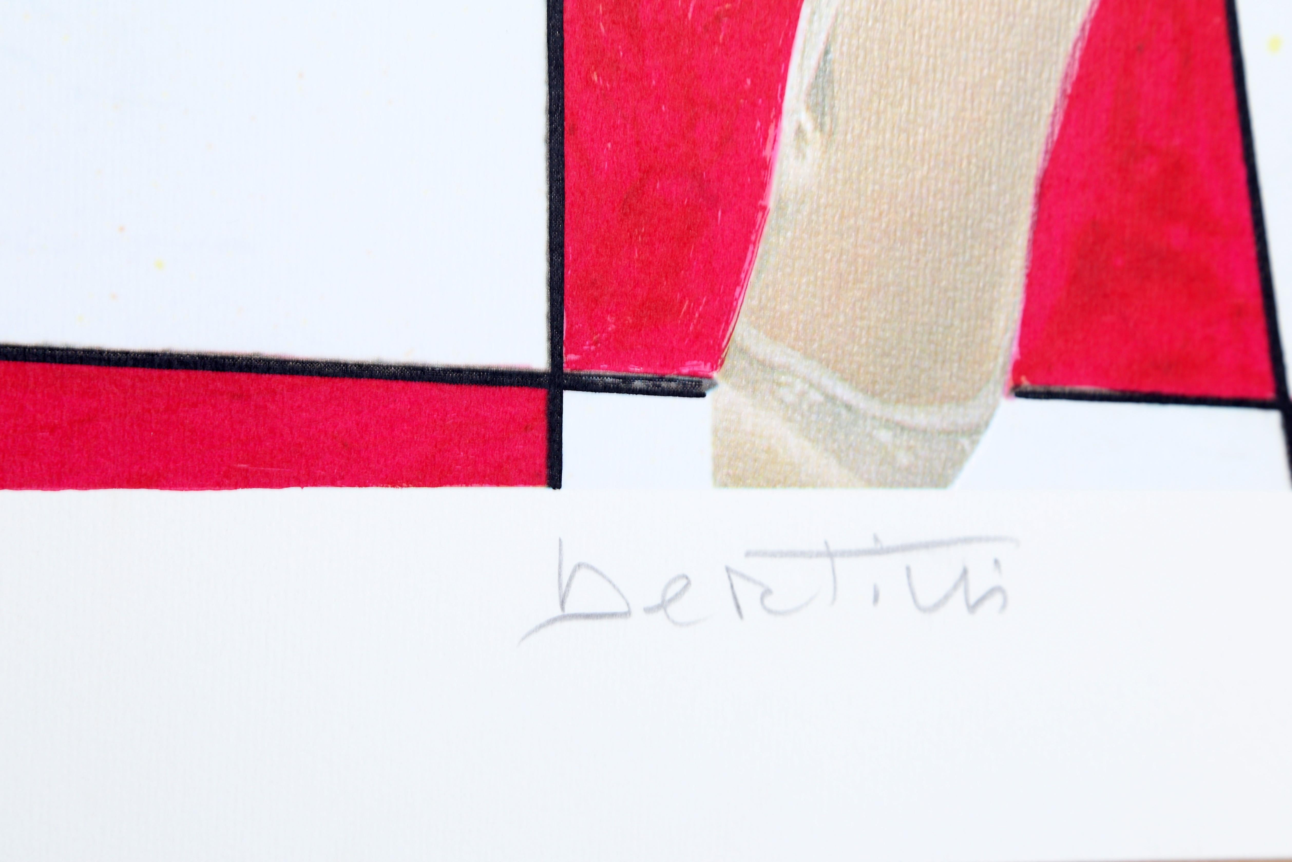 Bambole, Pop-Art- Serigraphie von Gianni Bertini – Print von Gianni Bertini 