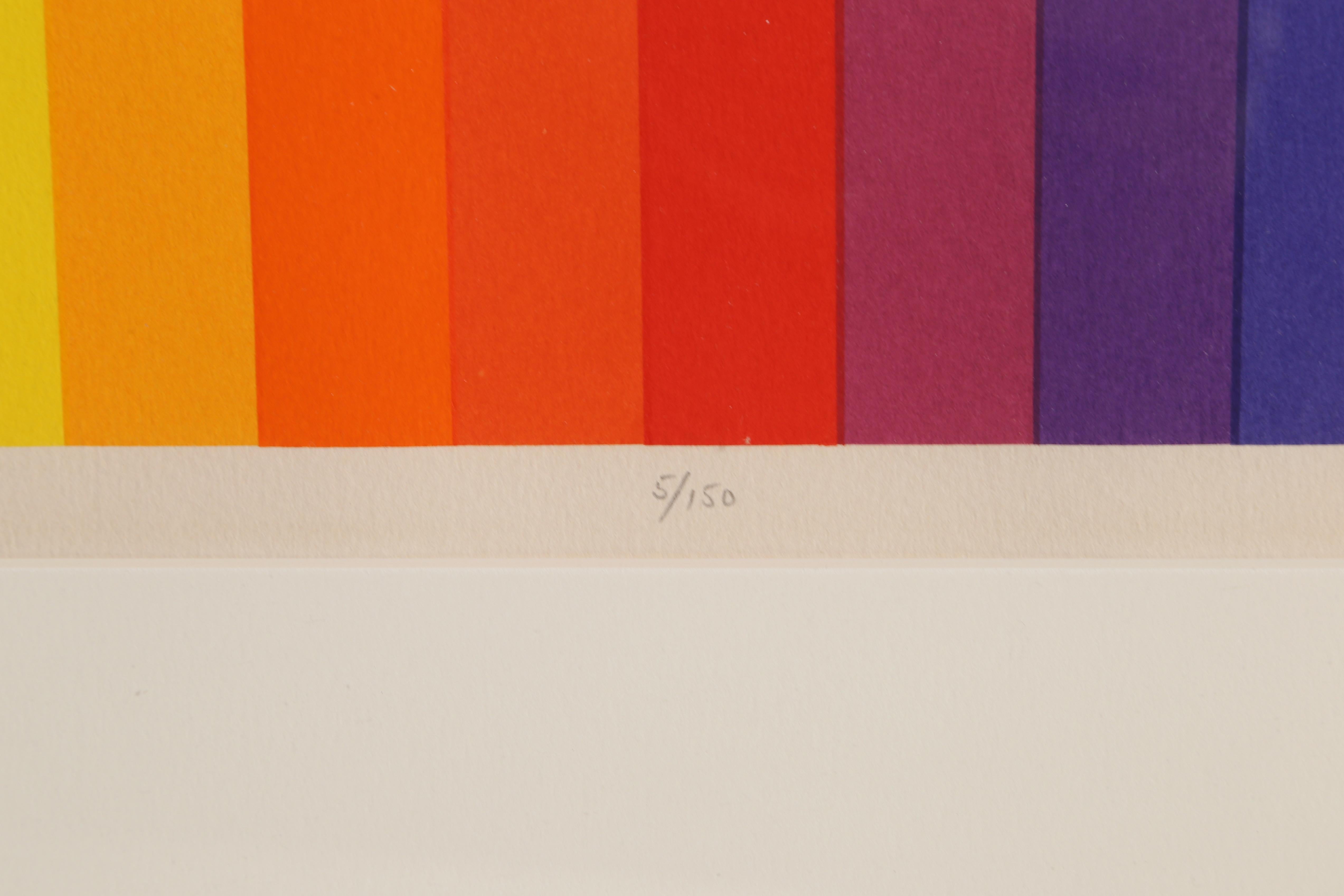 Spectrum VI, Embossed Silkscreen by Audrey Grendahl Kuhn - Print by Audrey Grendahl Kuhn 