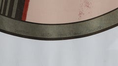 Compact, Photorealist Pop Art Lips Lithograph by Harold James Cleworth