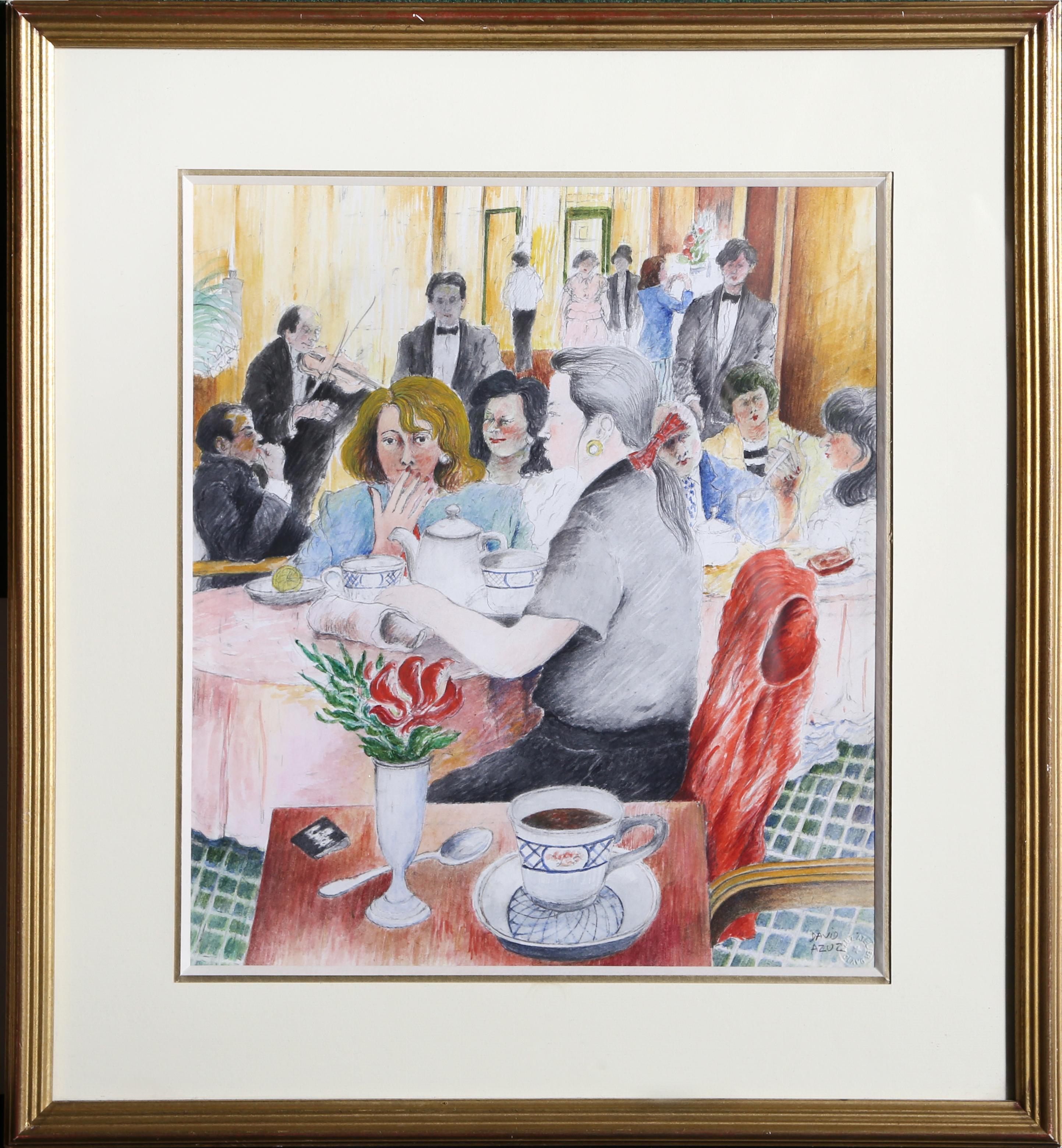 Artista: David Azuz, israelí/francés (1942 - 2014)
Título: El Hotel Plaza
Año: 1988
Técnica: Acuarela sobre papel, firmada
Tamaño de la imagen: 14 x 12 pulgadas
Tamaño del marco: 20,5 x 18,5 pulgadas