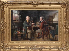 Antique Music Trial, Oil Painting by Richard Harley