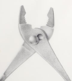 Chiave regolabile, disegno fotorealista in grafite di Richard Stenhouse