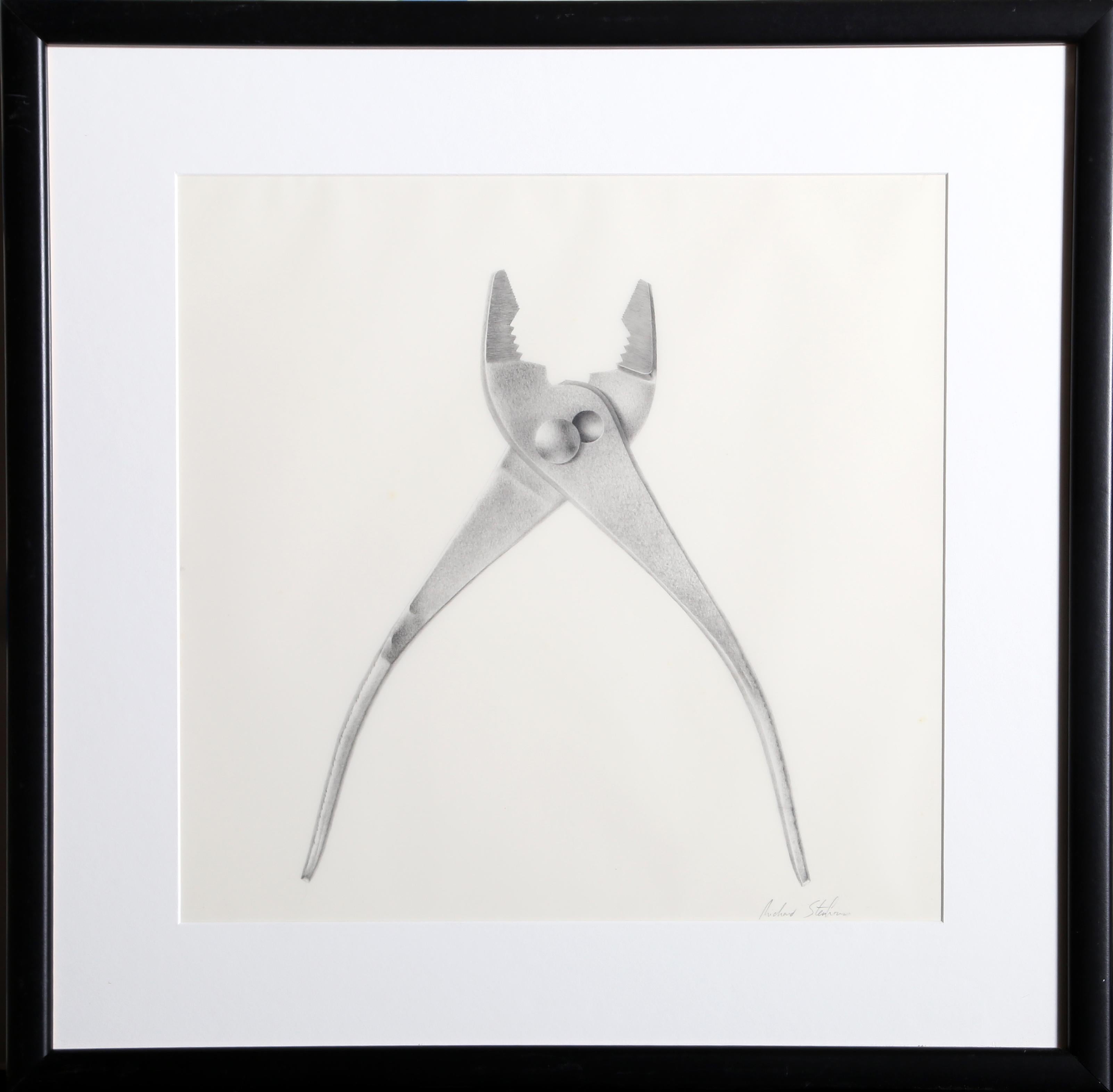 Adjustable Wrench, Graphite Drawing by Richard Stenhouse