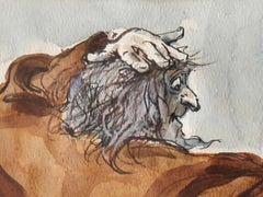 Fagin enseñando a los chicos a robar, Ilustración original de Marshall Goodman