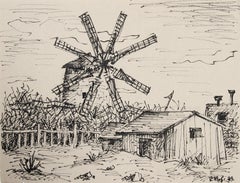 Farmhouse with Windmill