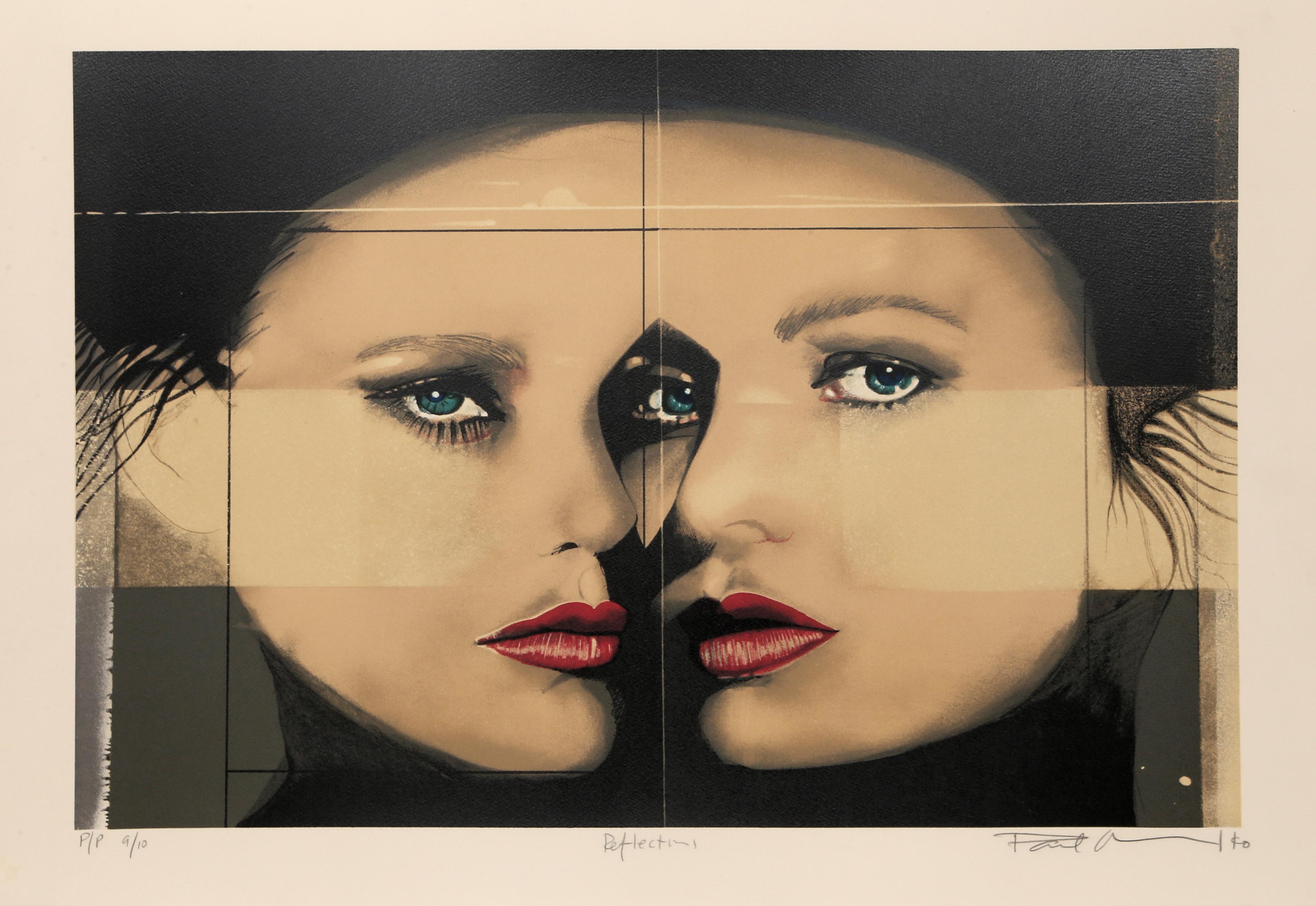 Riflessioni, litografia di Paul Chelko