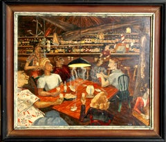 Televisión, Pintura al óleo de B.G. Bradley